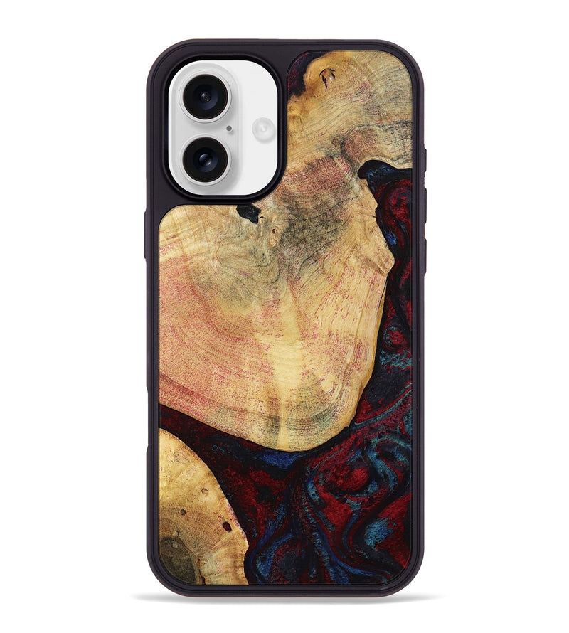 iPhone 16 Plus Wood Phone Case - Charley (Red, 799495)