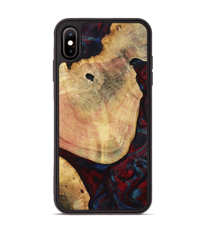 iPhone Xs Max Wood Phone Case - Charley (Red, 799495)