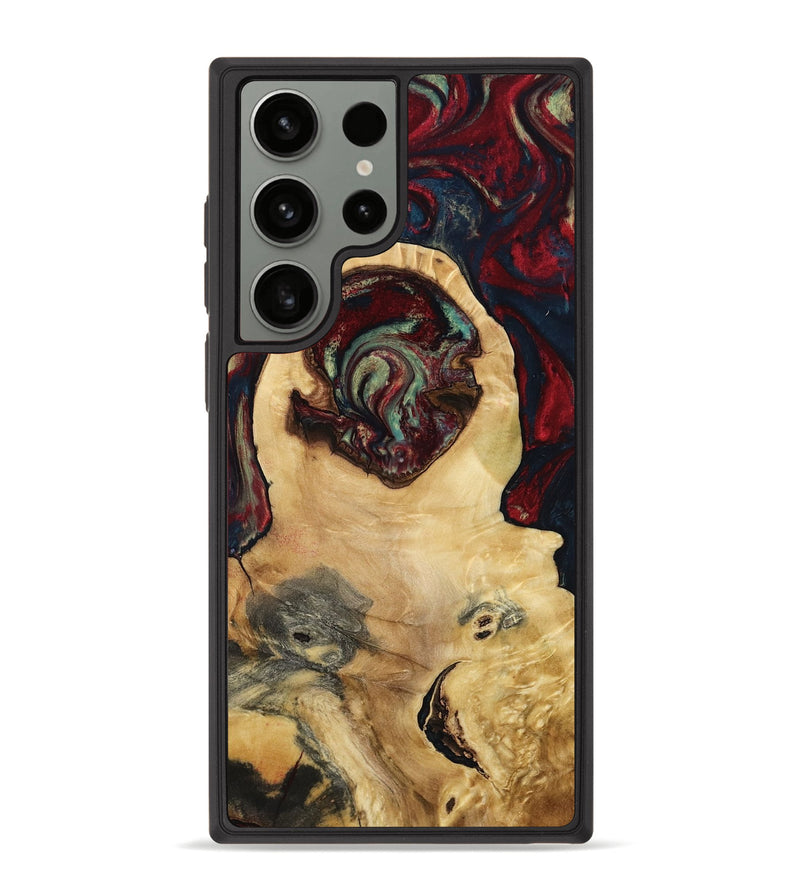 Galaxy S23 Ultra Wood Phone Case - Jeffrey (Red, 799496)