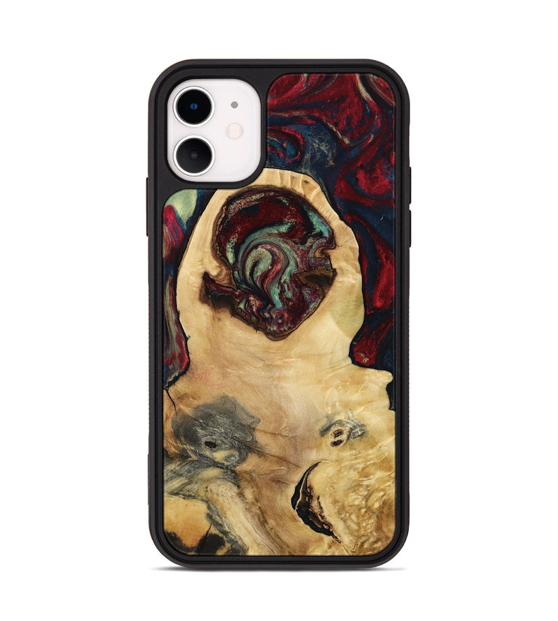 iPhone 11 Wood Phone Case - Jeffrey (Red, 799496)