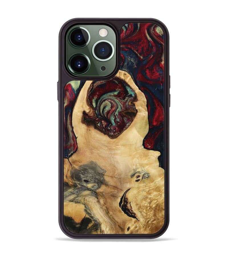 iPhone 13 Pro Max Wood Phone Case - Jeffrey (Red, 799496)
