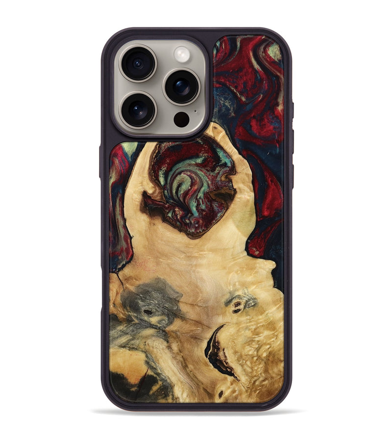 iPhone 16 Pro Max Wood Phone Case - Jeffrey (Red, 799496)
