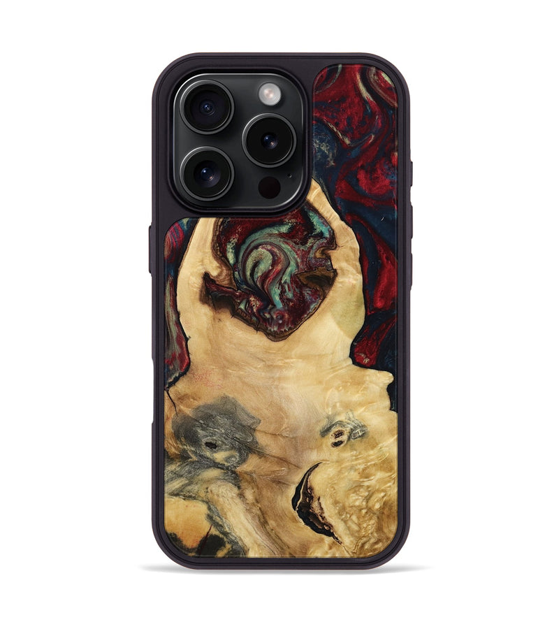 iPhone 16 Pro Wood Phone Case - Jeffrey (Red, 799496)