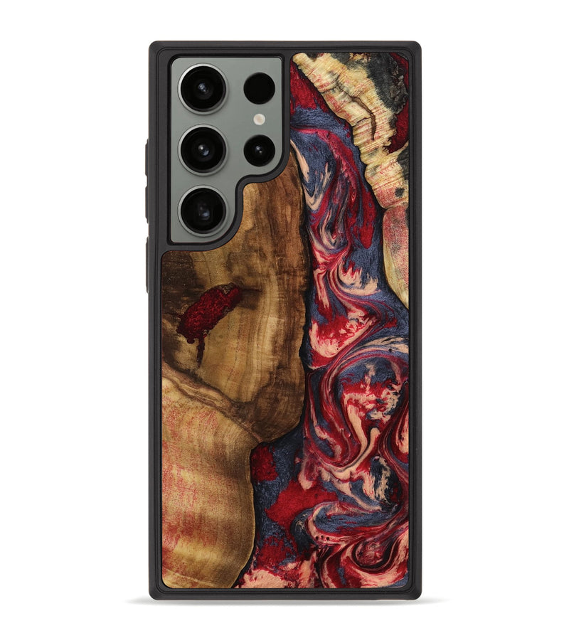 Galaxy S23 Ultra Wood Phone Case - Avah (Red, 799497)