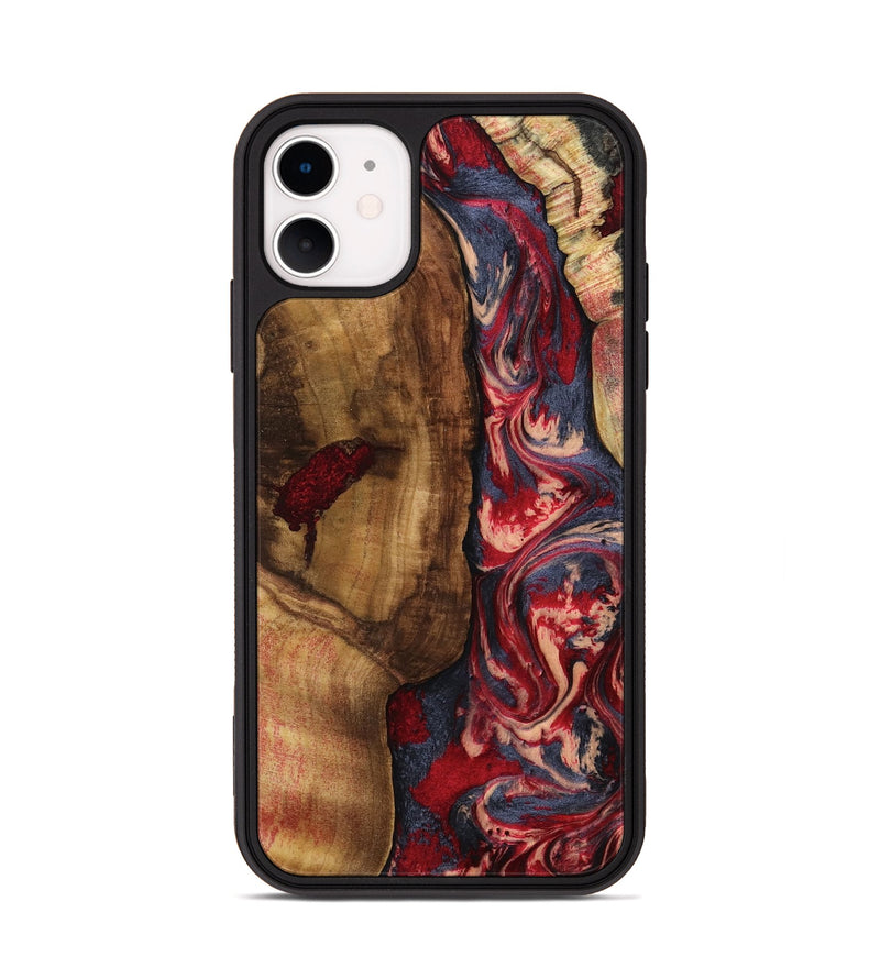 iPhone 11 Wood Phone Case - Avah (Red, 799497)