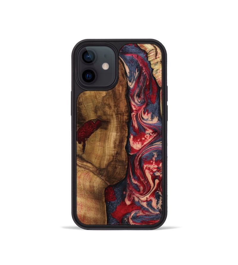 iPhone 12 mini Wood Phone Case - Avah (Red, 799497)