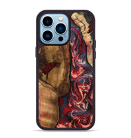 iPhone 14 Pro Max Wood Phone Case - Avah (Red, 799497)