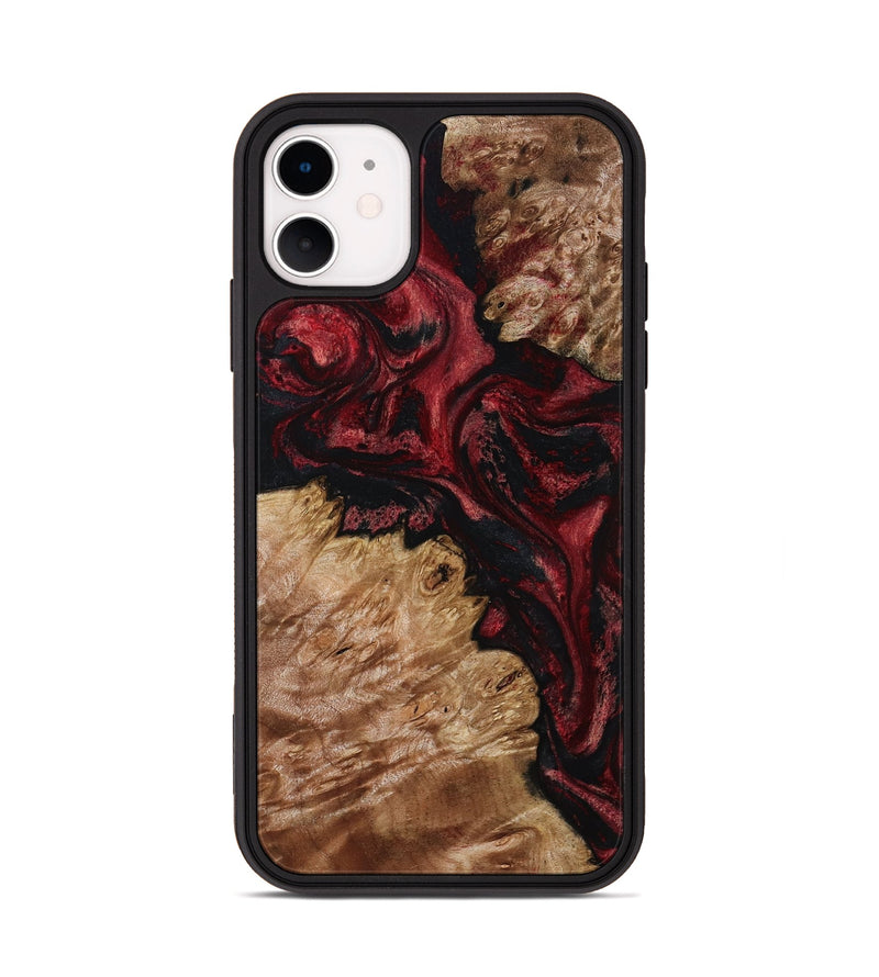 iPhone 11 Wood Phone Case - Lee (Red, 799498)