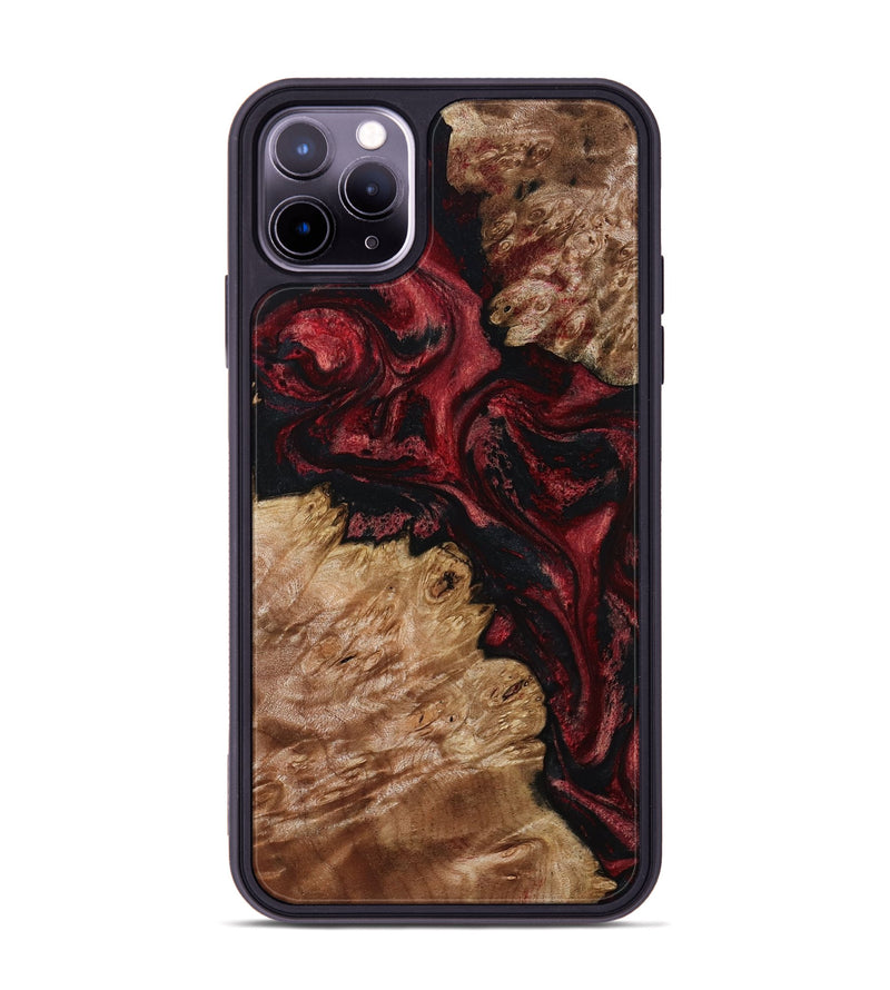 iPhone 11 Pro Max Wood Phone Case - Lee (Red, 799498)