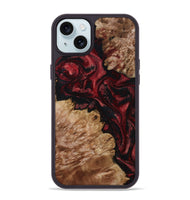iPhone 15 Plus Wood Phone Case - Lee (Red, 799498)