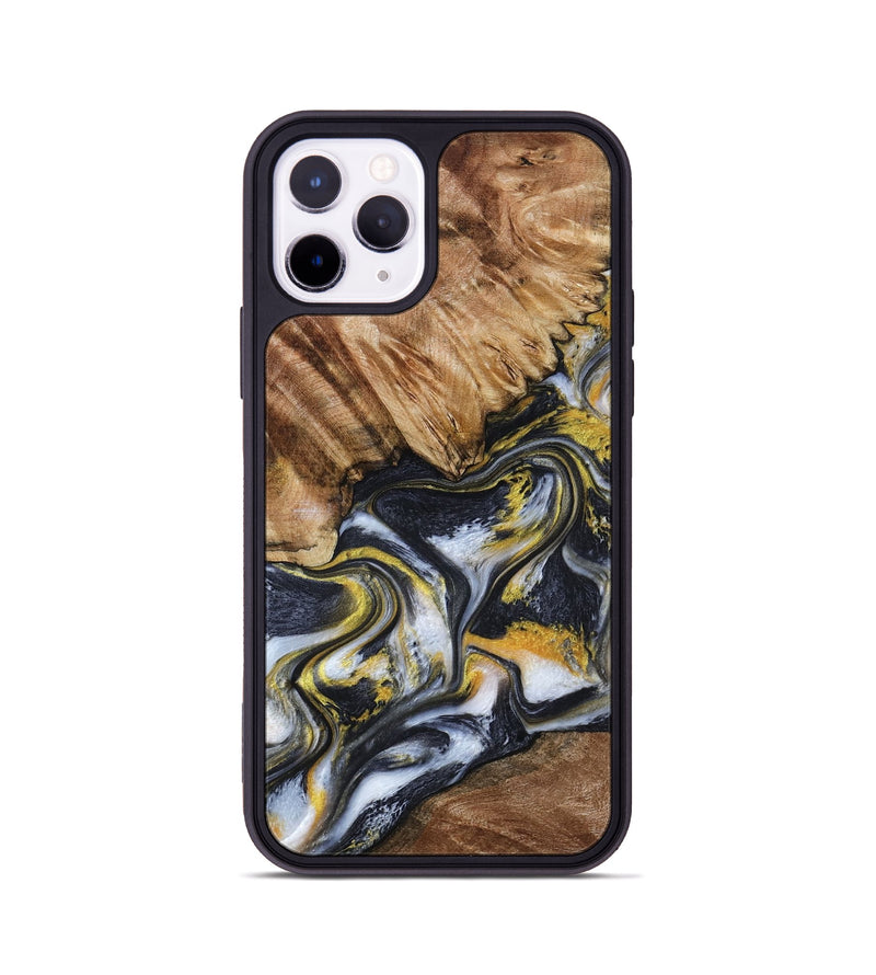 iPhone 11 Pro Wood Phone Case - Daniela (Black & White, 799500)