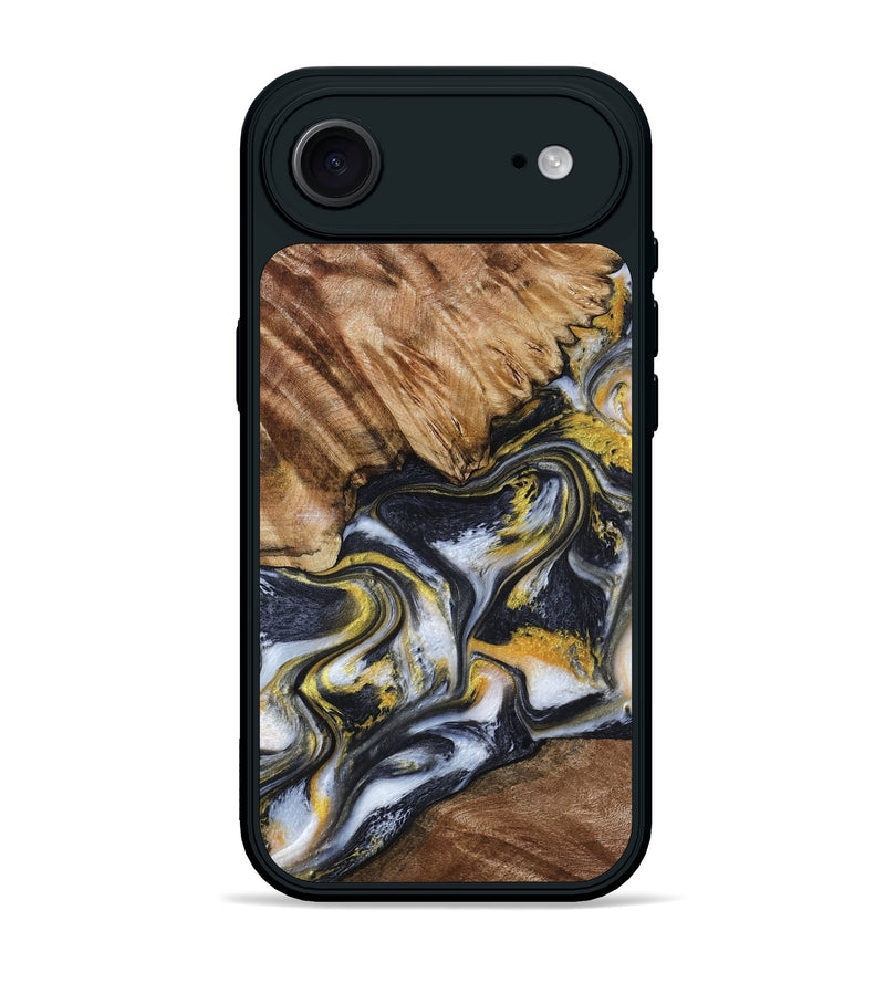 iPhone 17 Air Wood Phone Case - Daniela (Black & White, 799500)