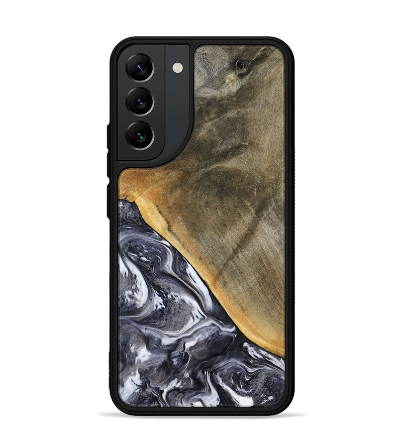 Galaxy S22 Plus Wood Phone Case - Telly (Black & White, 799502)