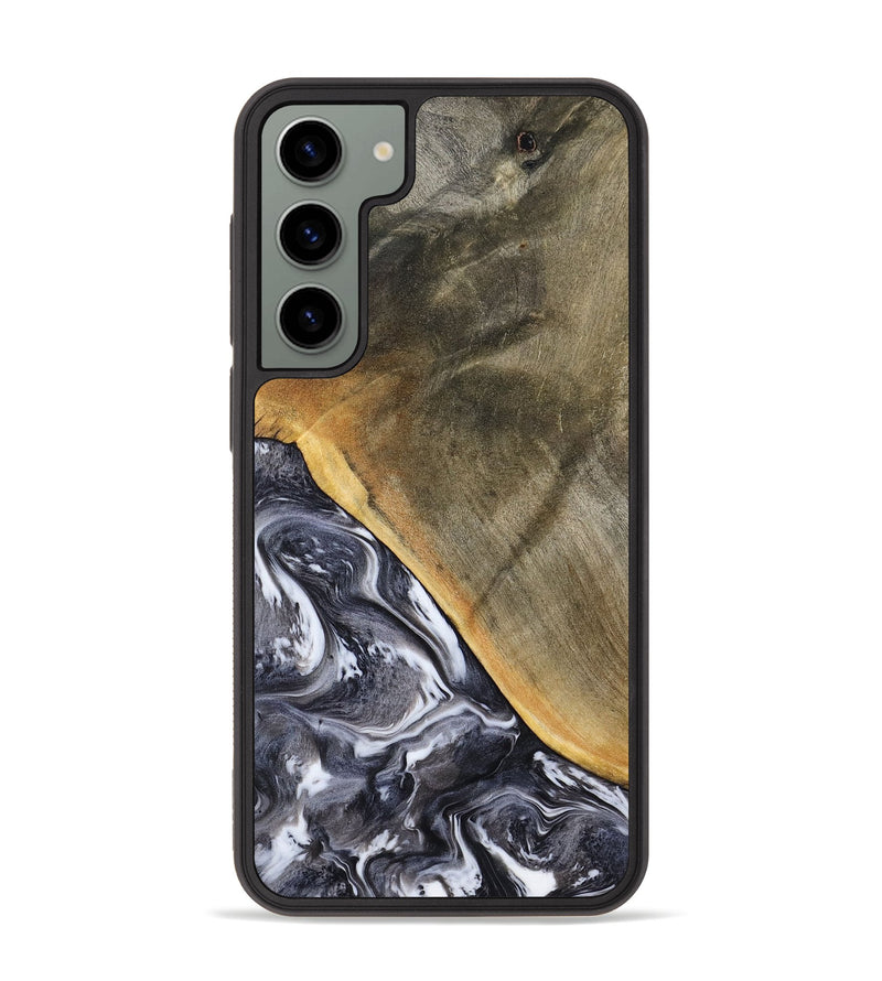 Galaxy S23 Plus Wood Phone Case - Telly (Black & White, 799502)