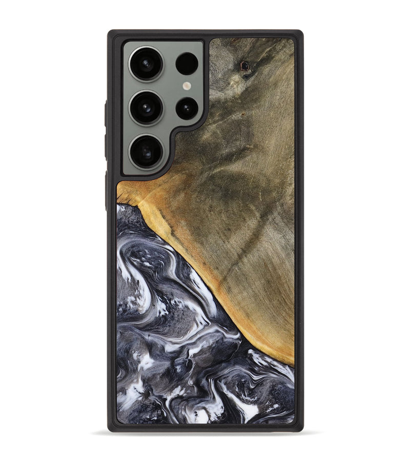 Galaxy S23 Ultra Wood Phone Case - Telly (Black & White, 799502)