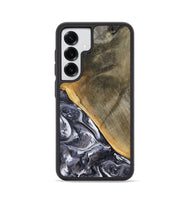 Galaxy S25 Wood Phone Case - Telly (Black & White, 799502)