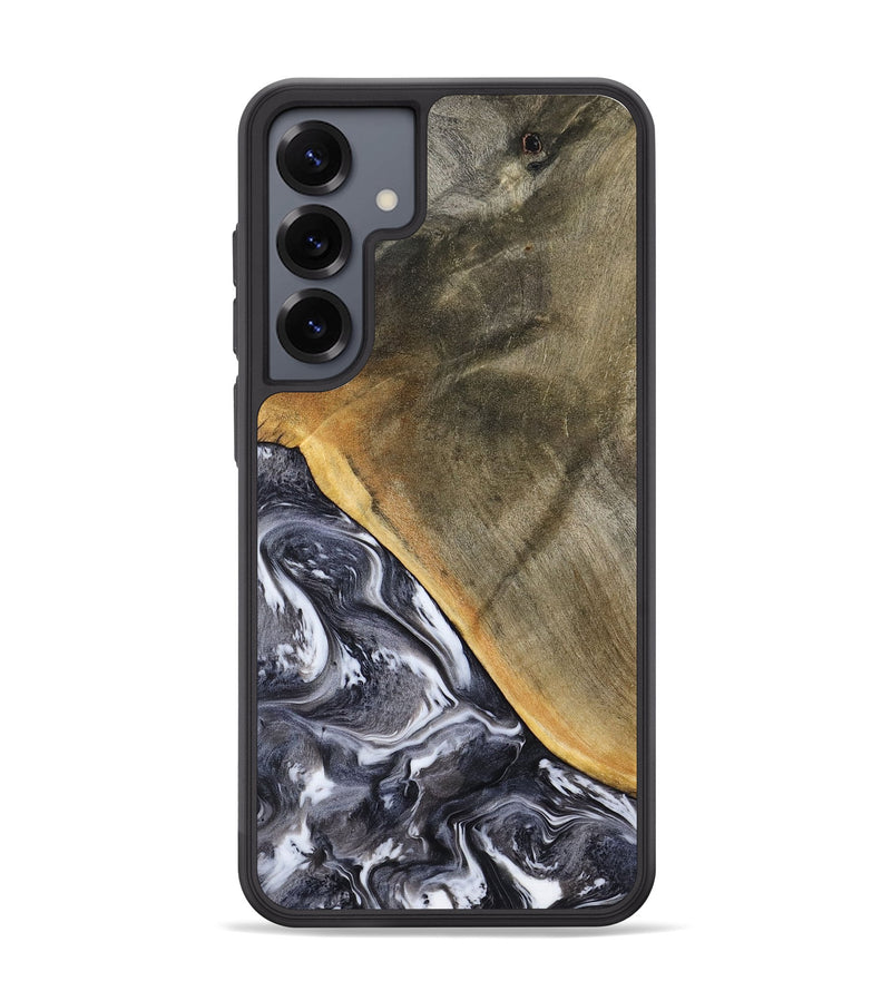 Galaxy S25 Plus Wood Phone Case - Telly (Black & White, 799502)