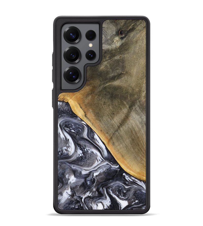 Galaxy S25 Ultra Wood Phone Case - Telly (Black & White, 799502)
