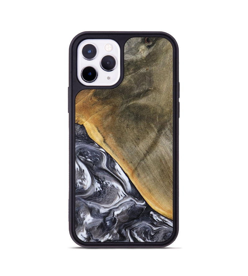 iPhone 11 Pro Wood Phone Case - Telly (Black & White, 799502)