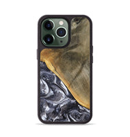 iPhone 13 Pro Wood Phone Case - Telly (Black & White, 799502)