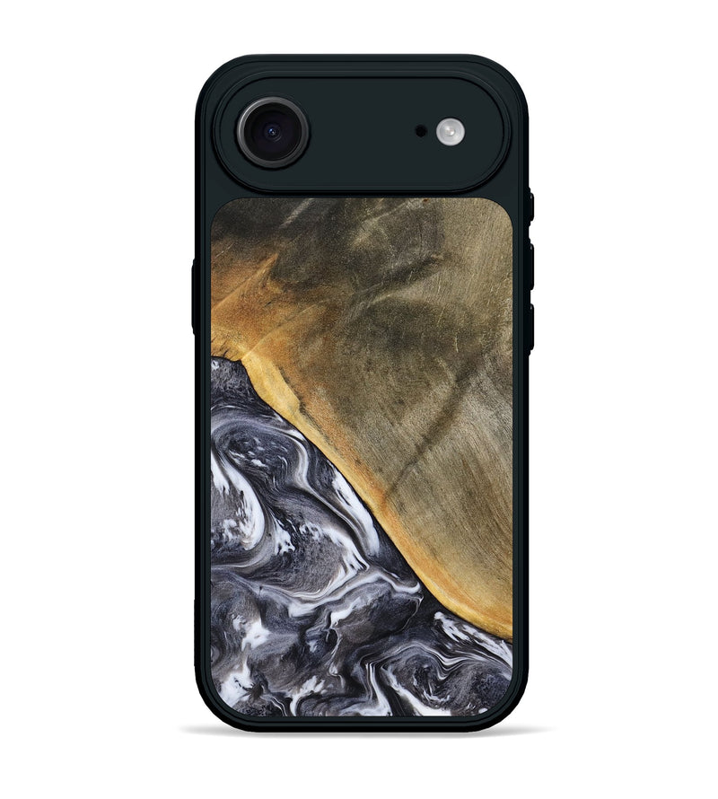 iPhone 17 Air Wood Phone Case - Telly (Black & White, 799502)