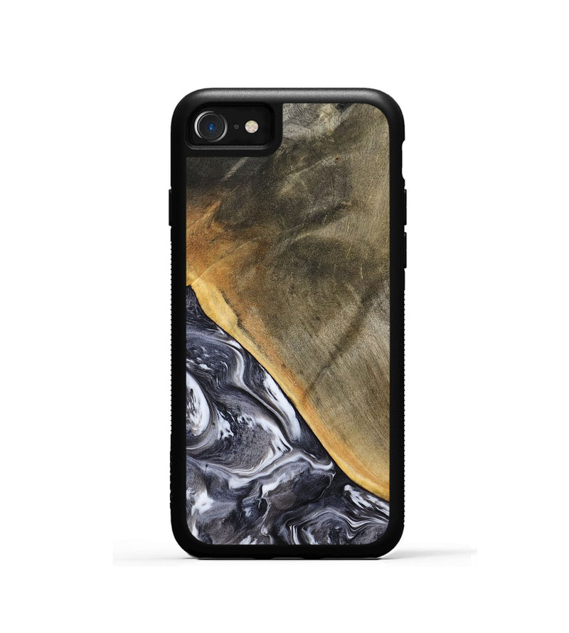 iPhone SE Wood Phone Case - Telly (Black & White, 799502)