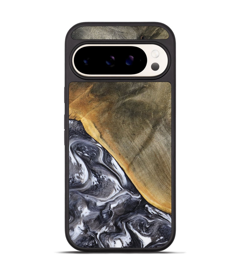 Pixel 9 Pro Wood Phone Case - Telly (Black & White, 799502)