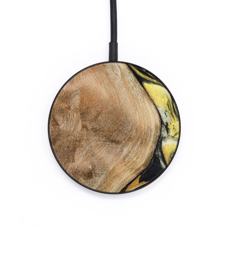 Circle Wood Wireless Charger - Fiona (Black & White, 799503)