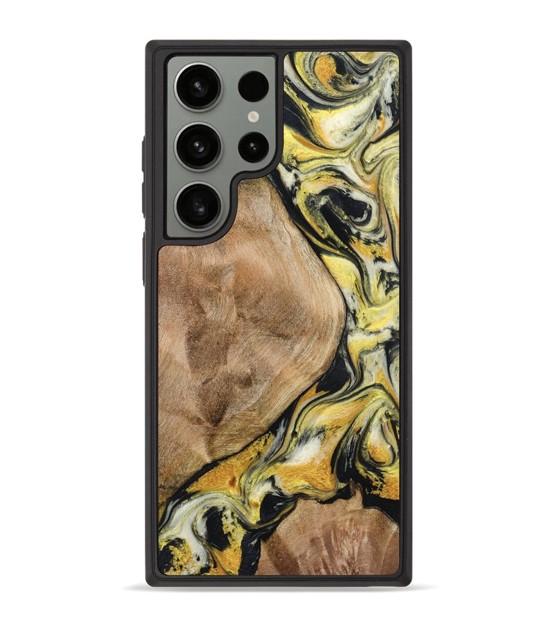 Galaxy S23 Ultra Wood Phone Case - Fiona (Black & White, 799503)