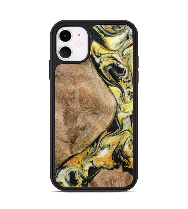 iPhone 11 Wood Phone Case - Fiona (Black & White, 799503)