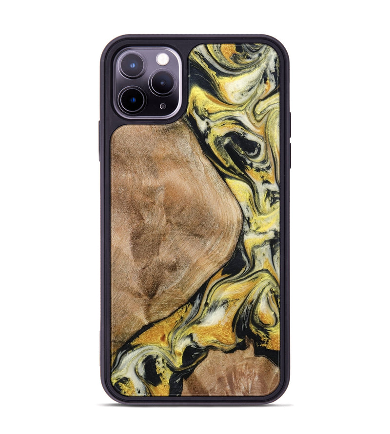 iPhone 11 Pro Max Wood Phone Case - Fiona (Black & White, 799503)