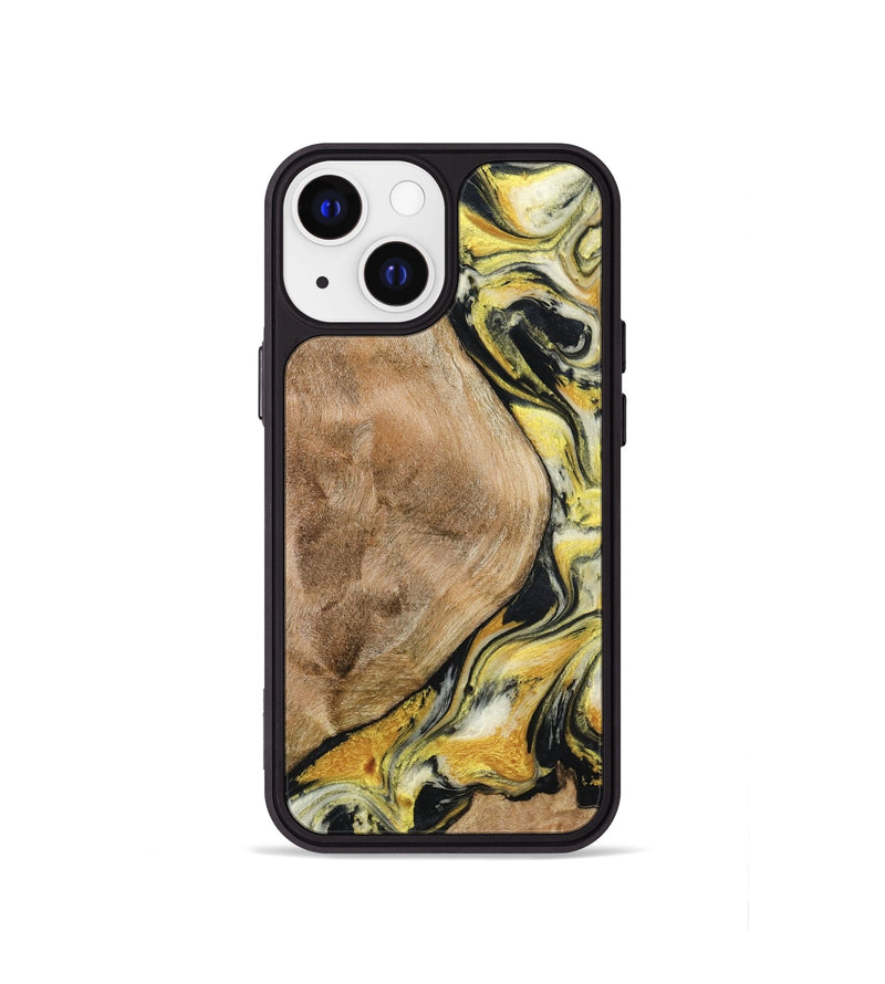 iPhone 13 mini Wood Phone Case - Fiona (Black & White, 799503)