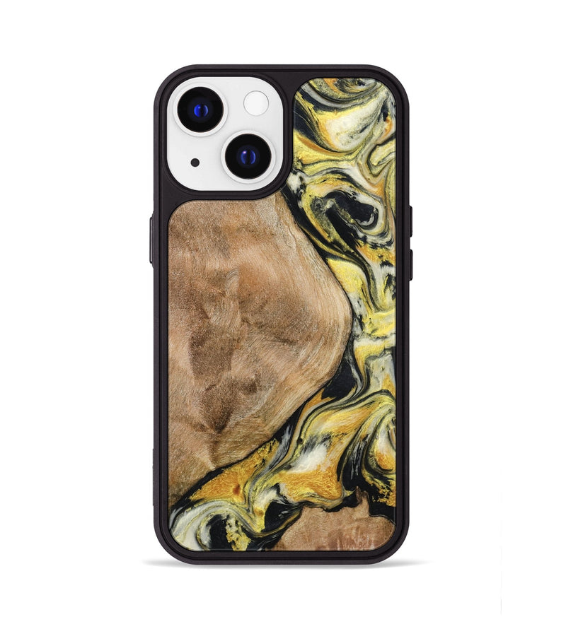 iPhone 13 Wood Phone Case - Fiona (Black & White, 799503)