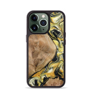 iPhone 13 Pro Wood Phone Case - Fiona (Black & White, 799503)