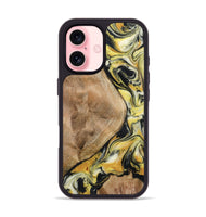 iPhone 16 Wood Phone Case - Fiona (Black & White, 799503)