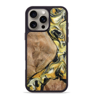 iPhone 16 Pro Max Wood Phone Case - Fiona (Black & White, 799503)