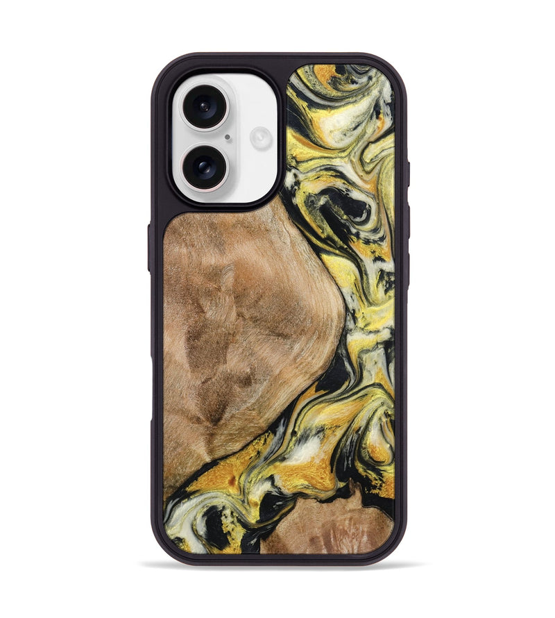 iPhone 17 Wood Phone Case - Fiona (Black & White, 799503)