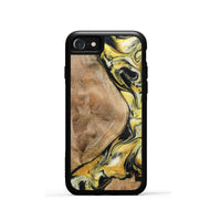 iPhone SE Wood Phone Case - Fiona (Black & White, 799503)