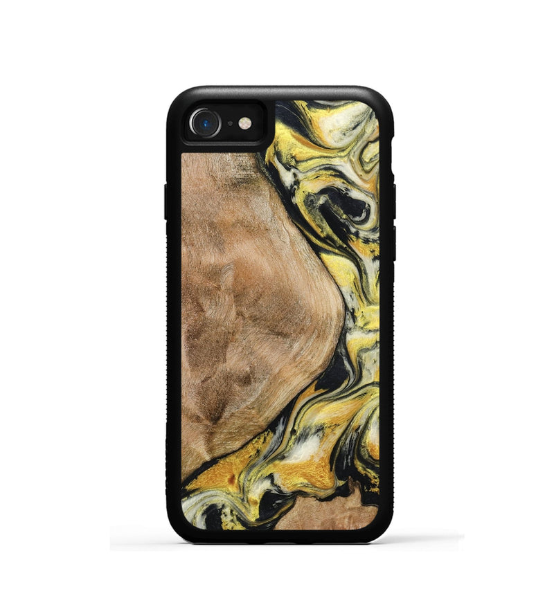 iPhone SE Wood Phone Case - Fiona (Black & White, 799503)