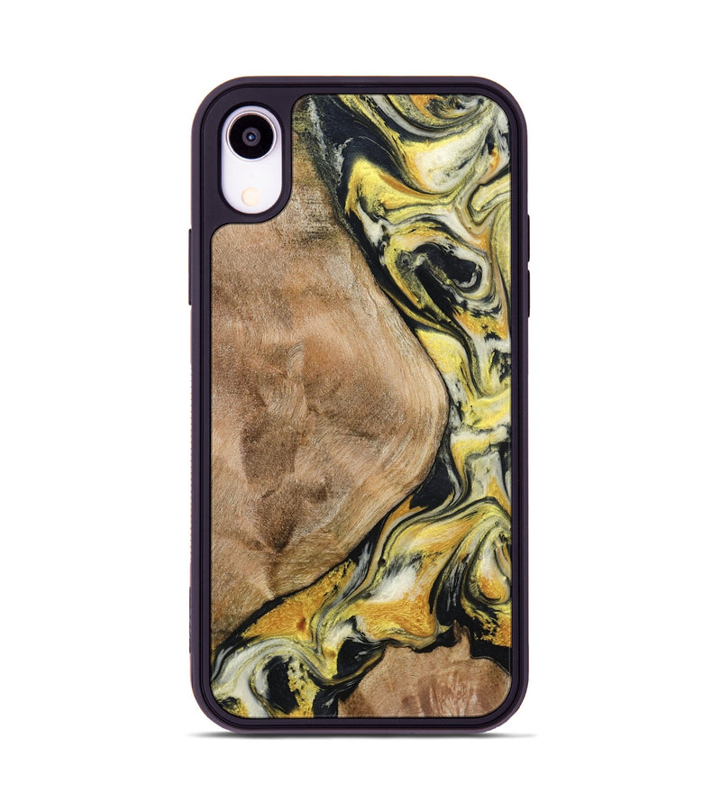 iPhone Xr Wood Phone Case - Fiona (Black & White, 799503)