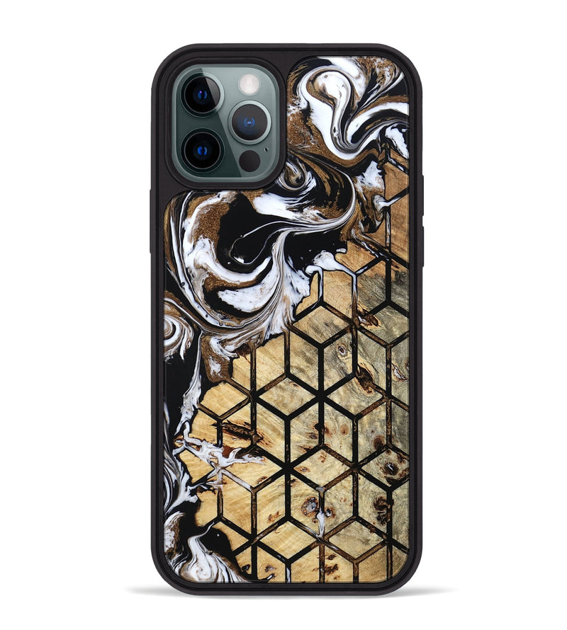 iPhone 12 Pro Max Wood Phone Case - Cari (Pattern, 799509)