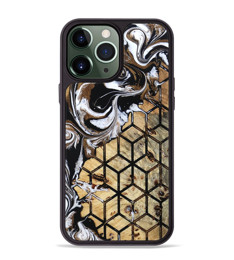 iPhone 13 Pro Max Wood Phone Case - Cari (Pattern, 799509)