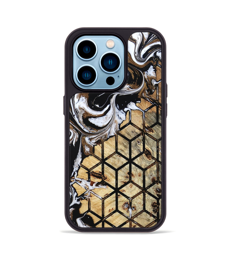 iPhone 14 Pro Wood Phone Case - Cari (Pattern, 799509)