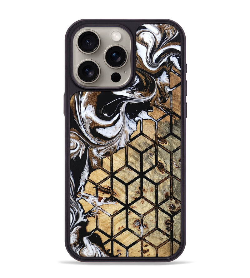 iPhone 15 Pro Max Wood Phone Case - Cari (Pattern, 799509)