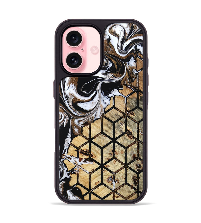 iPhone 16 Wood Phone Case - Cari (Pattern, 799509)
