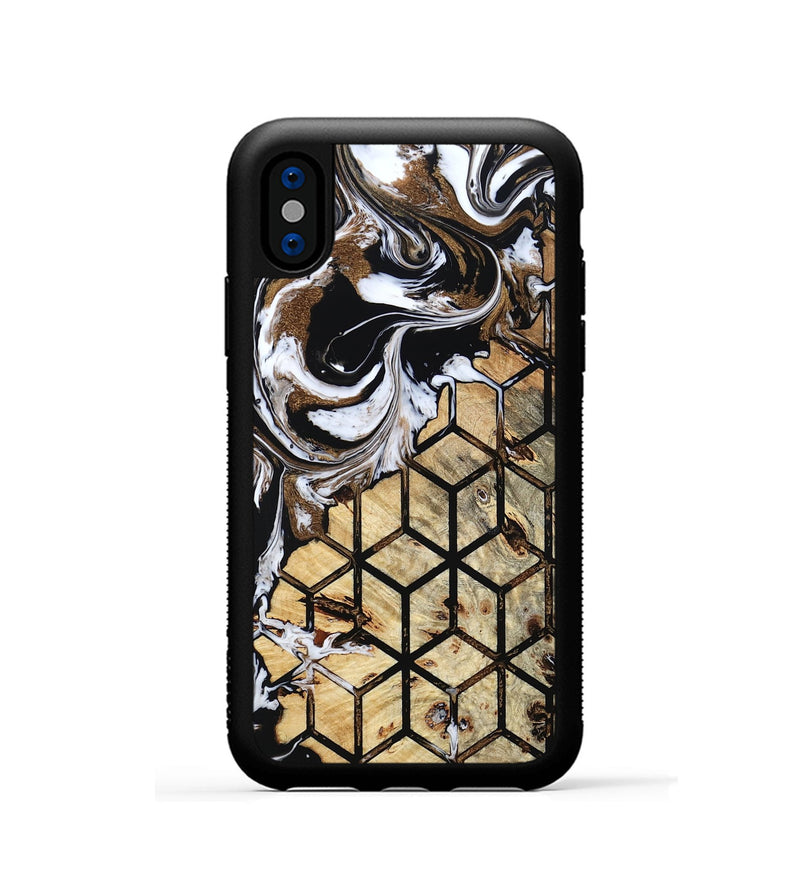 iPhone Xs Wood Phone Case - Cari (Pattern, 799509)