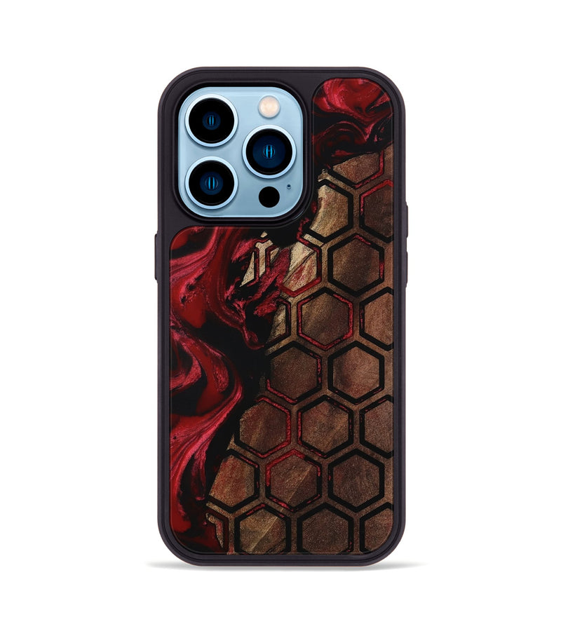 iPhone 14 Pro Wood Phone Case - Carlie (Pattern, 799514)
