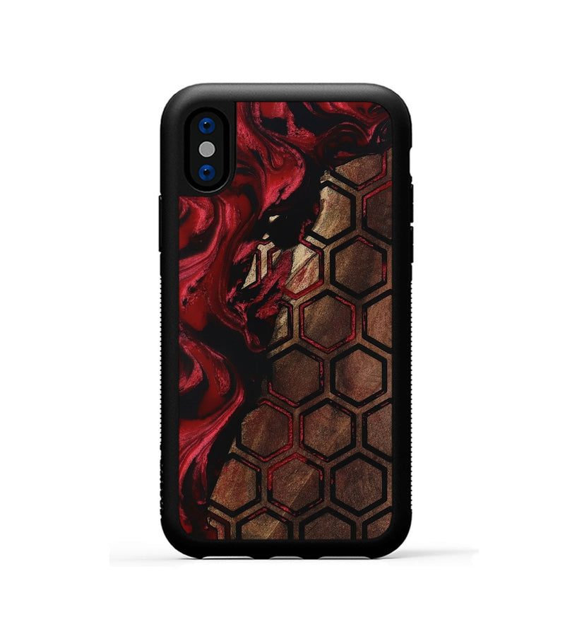 iPhone Xs Wood Phone Case - Carlie (Pattern, 799514)