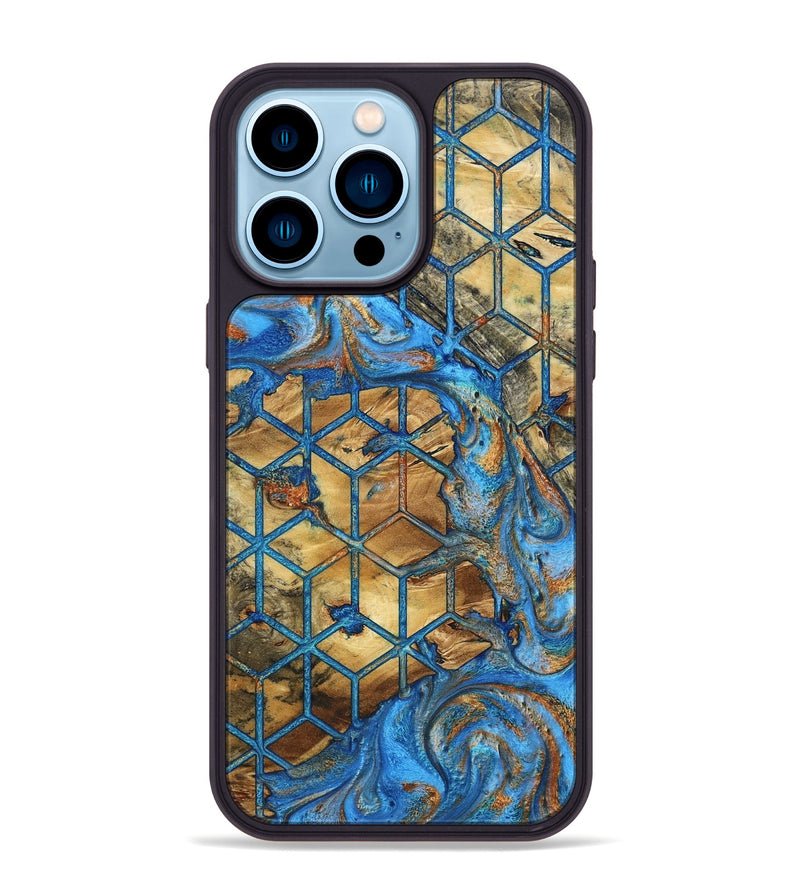 iPhone 14 Pro Max Wood Phone Case - Melba (Pattern, 799515)