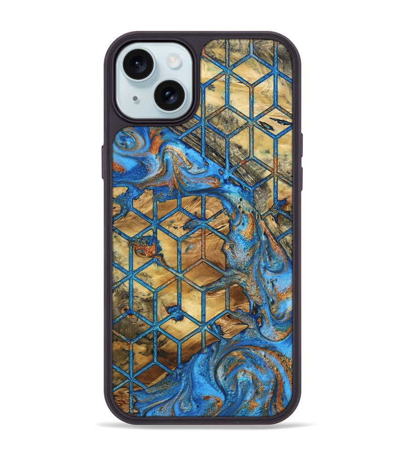 iPhone 15 Plus Wood Phone Case - Melba (Pattern, 799515)